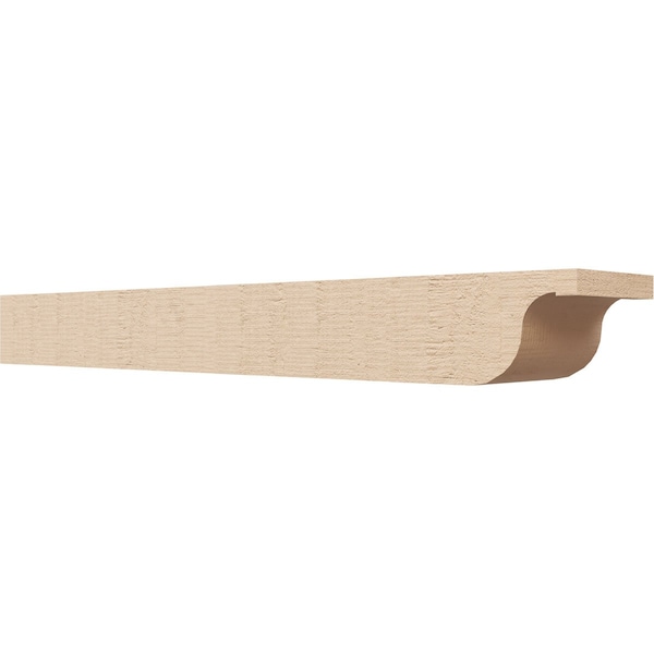 Ekena Millwork 6in. W x 4in. H x 36in. L Del Monte Woodgrain TimberThane Rafter Tail, Primed Tan RFTUR06X04X36DELRCPR - main